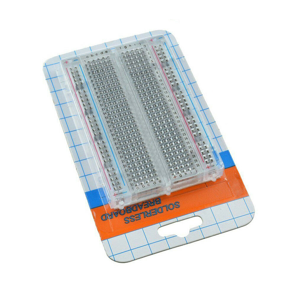 Mini Transparent Clear Solderless Breadboard 400 Tie-points for Arduino - eElectronicParts
