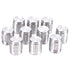 10Pcs Silver Knob Cap Aluminum Alloy Potentiometer Rotary Shaft 15x17mm WH148 - eElectronicParts