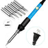 Soldering Iron Electric Gun Adjustable Temperature 60W Welding Set Tool Kit 110V