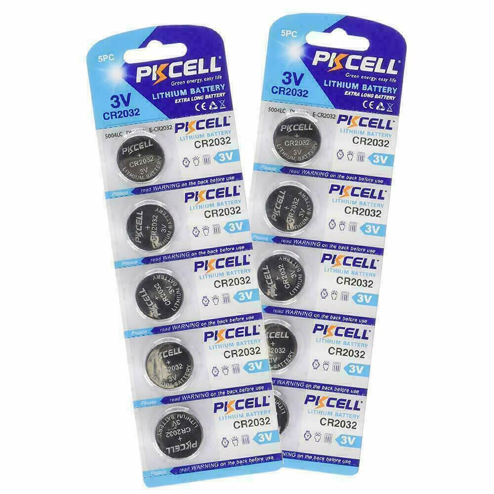 20pcs/4cards Pkcell Bateria Cr2032 3v Lithium Button Battery Br2032 Dl2032  Ecr2032 Cr 2032 Lithium Batteries For Toys Watches - Button Cell Batteries  - AliExpress