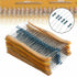 600pcs 30 Values 1/4W Metal Film Resistors  + Plastic Box Assortment Kit Set 1%
