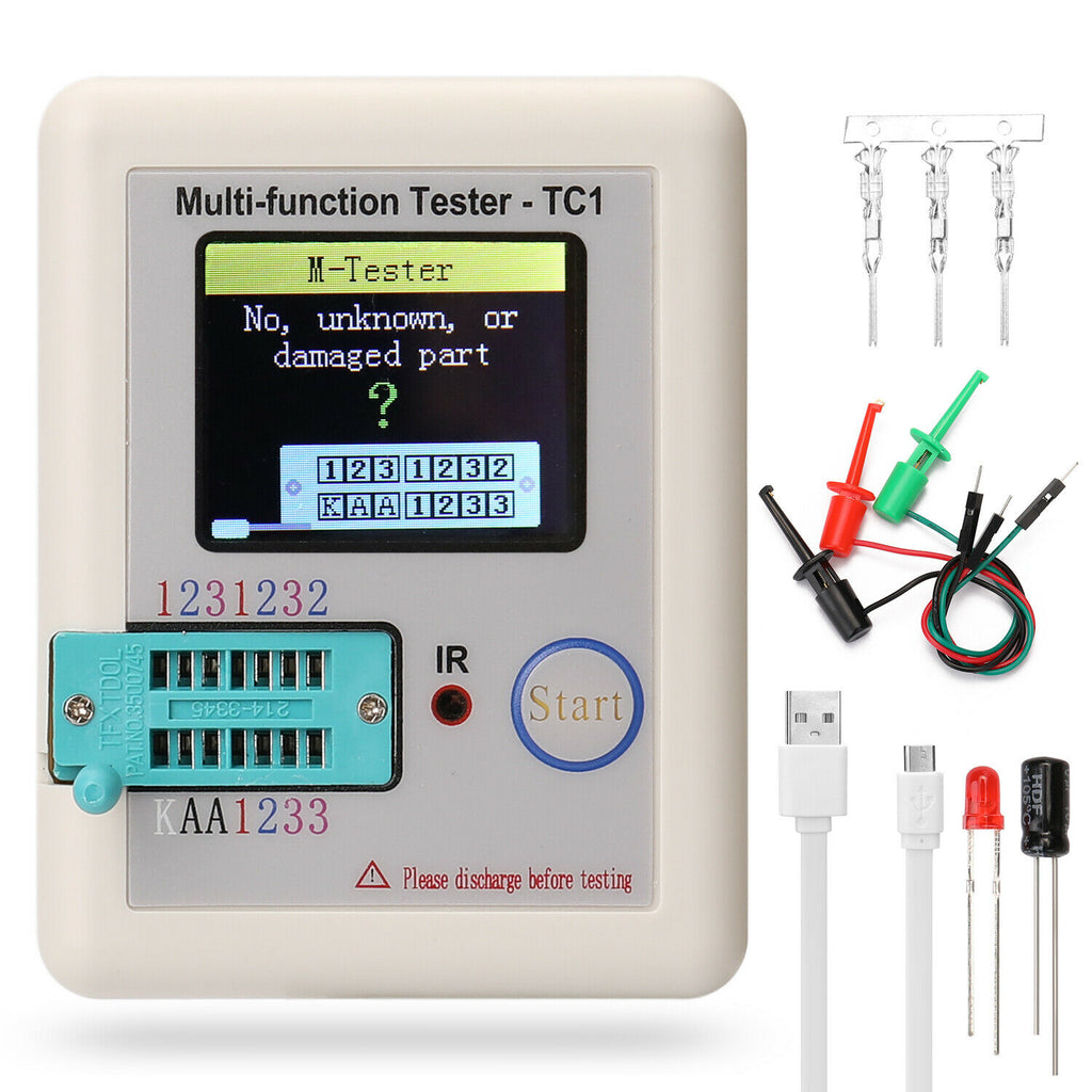 LCR-TC1 Multifunction Transistor Tester TFT Diode Triode Capacitance Meter LCR ESR