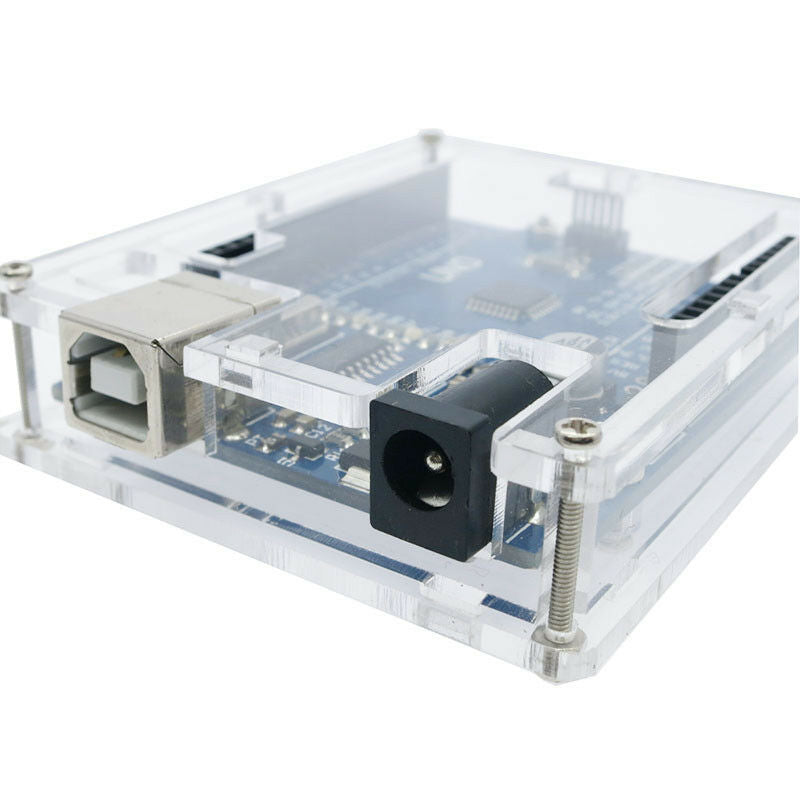 Transparent Case Enclosure Acrylic Box Clear Cover For Arduino UNO R3 ...