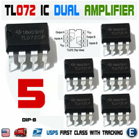 5PCS TL072CP TL072 Low Noise JFET Dual Op-Amp DIP-8 IC Operational Amplifier - eElectronicParts