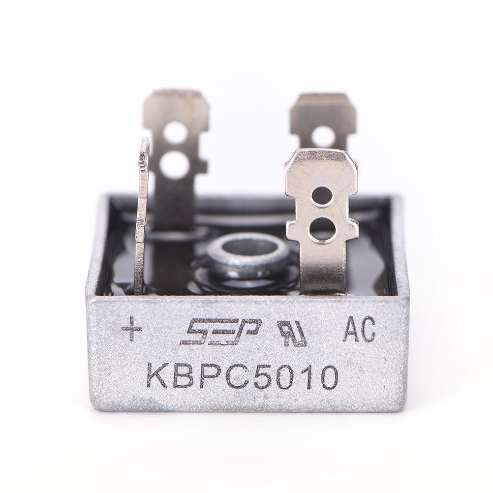 2pcs KBPC5010 Diode Bridge Rectifier Single Phase Metal Case 1000V 50A - eElectronicParts