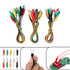 10Pcs Double Ended Alligator Clips Test Lead Jumper Wire 50cm 5 Colors 5 Pairs Crocodile Clamps