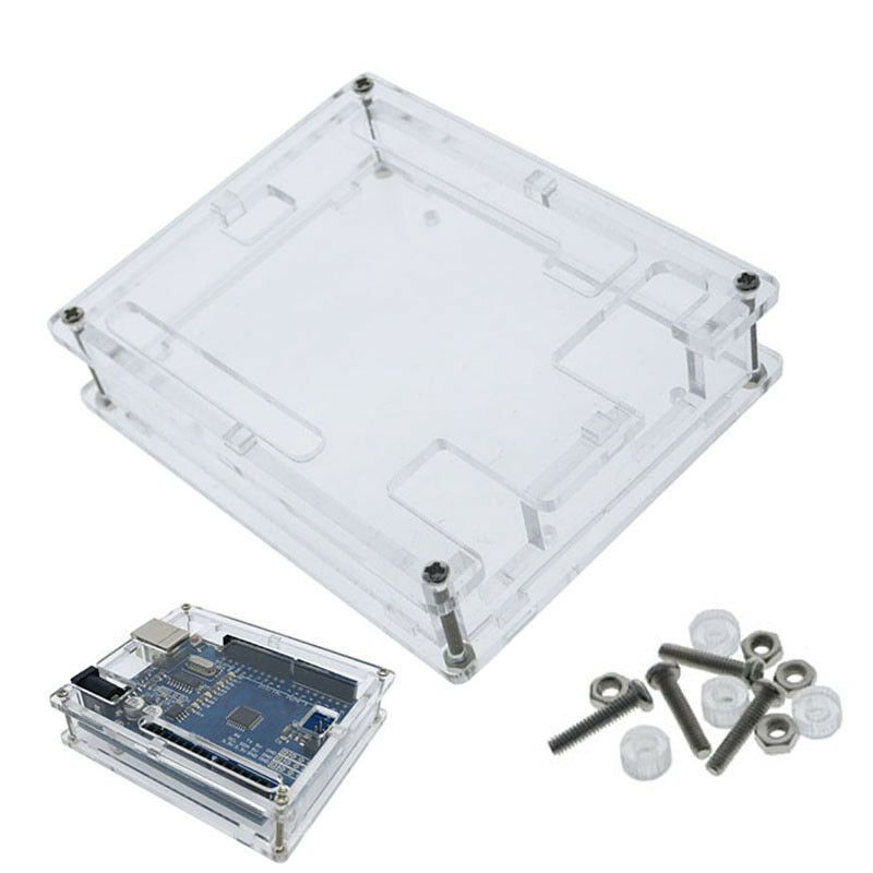 Transparent Case Enclosure Acrylic Box Clear Cover For Arduino UNO R3 ...