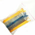 600pcs 30 Values 1/4W Metal Film Resistors  + Plastic Box Assortment Kit Set 1%