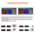 STC-3028 AC110-220V Dual LED Temperature Humidity Controller Digital Thermostat