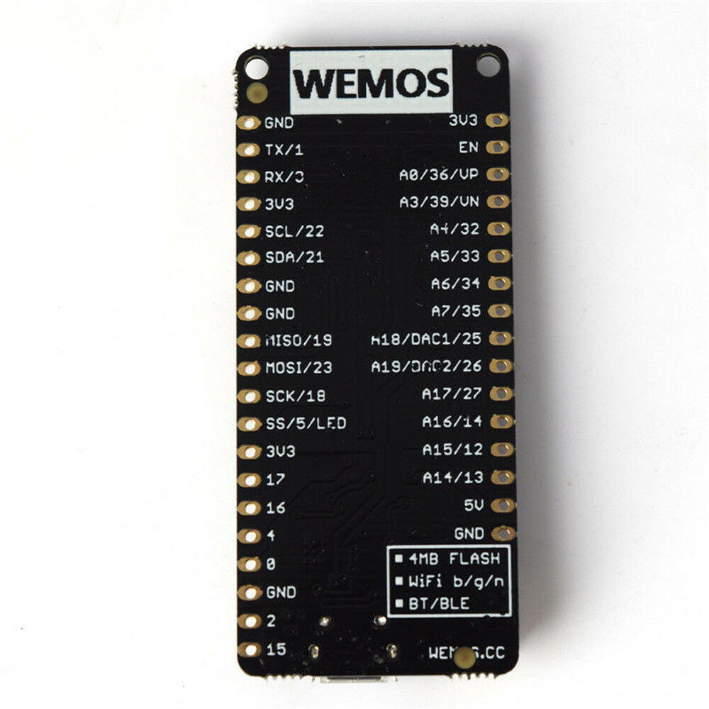 thumbnail image 2 of WEMOS D1 Mini Lolin32 ESP32 Board – WiFi + Bluetooth – CP2104 4MB Flash 2 of 3