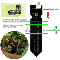 Capacitive soil moisture sensor Corrosion Resistant wide voltage wire Analog V1.2 - eElectronicParts