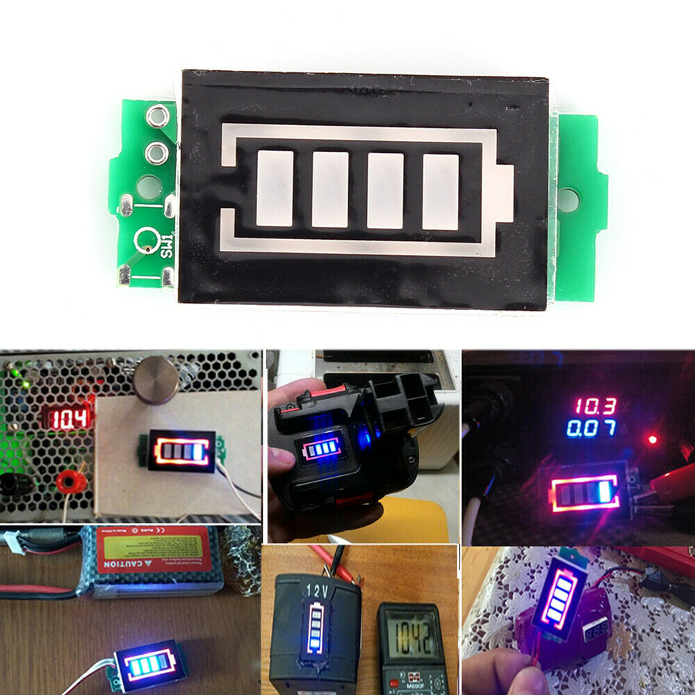 Li-ion 3S 12.6V 4 Blocks Lithium Power Module Battery Capacity Display - Foto 14