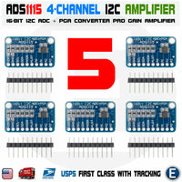 5pcs ADS1115 Module 16 Bit I2C ADC PGA 4 channel Pro Gain Amplifier Arduino RaspberryPi