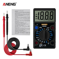 ANENG AN8206 large LCD Screen Digital Multimeter 1999 counts AC/DC voltage black - eElectronicParts