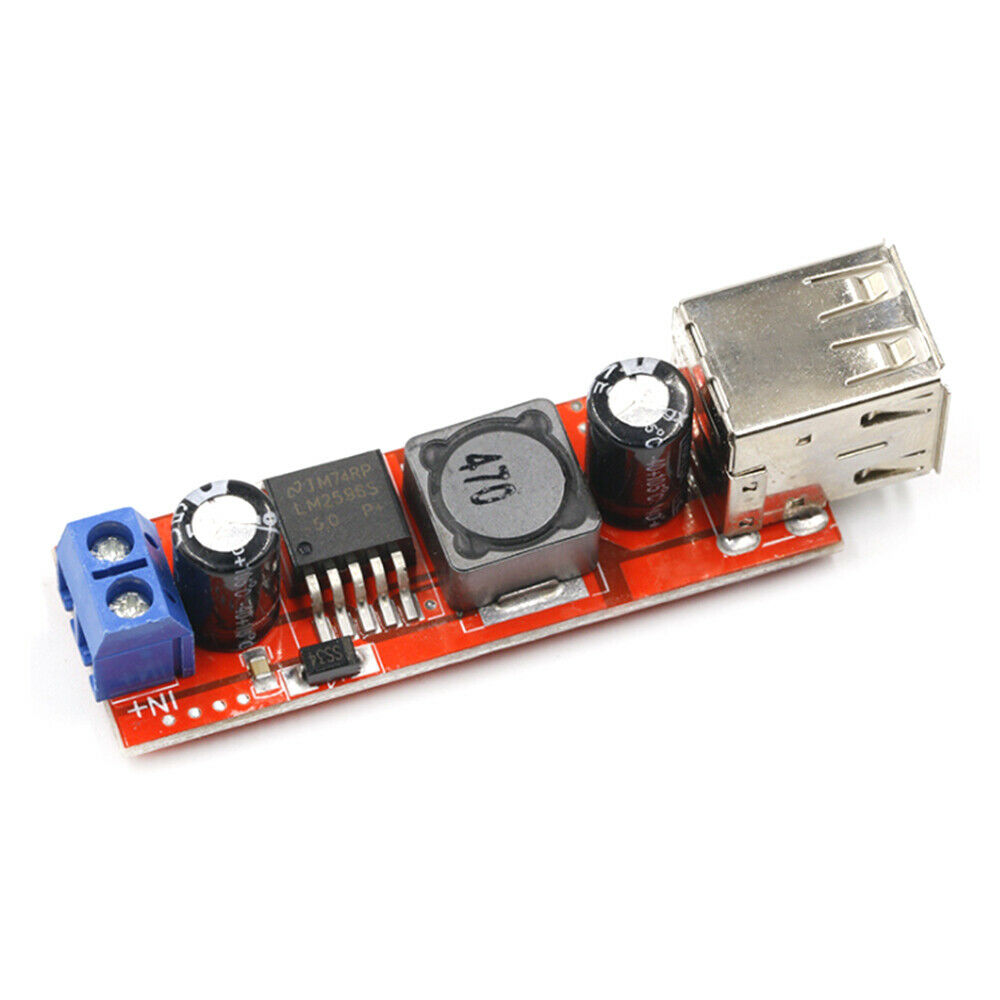Converter Module LM2596 6V-40V To 5V 3A Double USB Charge DC-DC Step-down Dual