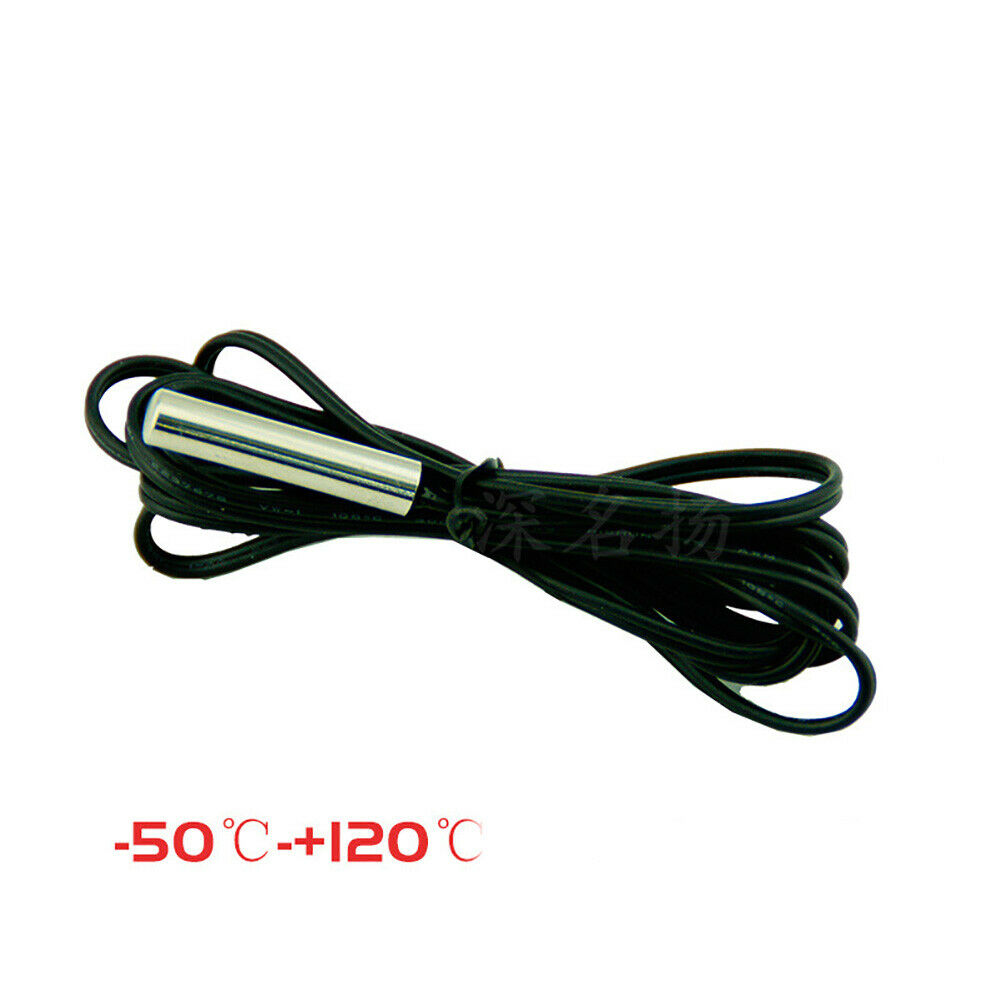 2 Termostatos Digitales GERUI W3230 - 12V DC, 20A, Rango -50 A 120°C, Con Sensor NTC10K