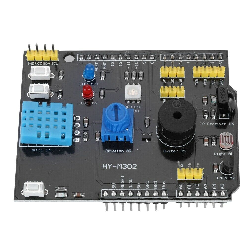 Multifunction Expansion Board DHT11 LM35 For Arduino UNO 9 in 1 Sensor Shield