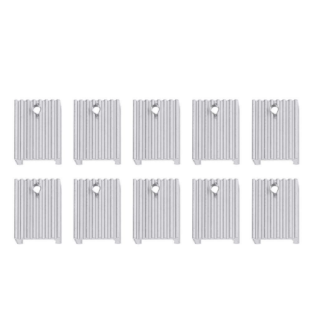 10pcs TO-220 Silver Aluminum Cooling Heatsink Silicone Pad washer Heat Sink Transistor - eElectronicParts