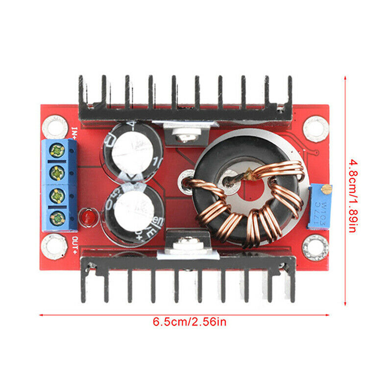 150W DC-DC Boost Converter 10-32V In to 12-35V Out 6A Step Up Voltage  Charger Module