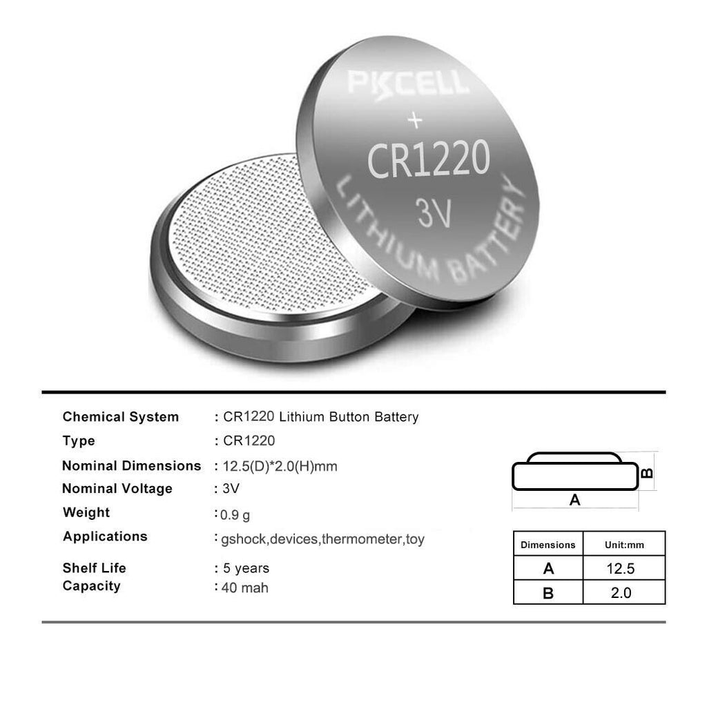 Pile Specialty Lithium - 3V - DL1220 / CR1220 / BR1220 - blister 1