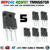 5pcs IRFP240 POWER MOSFET 20A 200V 150W N-Channel Transistor IRF240 - eElectronicParts
