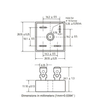 KBPC2510 Diode Bridge Rectifier Single Phase Metal Case 1000V 25A - eElectronicParts