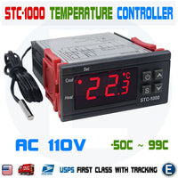 STC-1000 110V Digital Temperature Controller Thermostat With Sensor AC Universal - eElectronicParts