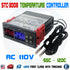 STC-3008 110V Dual LED Digital Thermostat Temperature Controller + 2 NTC Probe - eElectronicParts