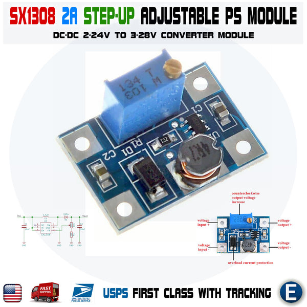 Two Module Step Type Electronic Regulators AC To DC Power Step-Up Voltage Regulators 2-24V To 2-28V 2A DC-DC ...