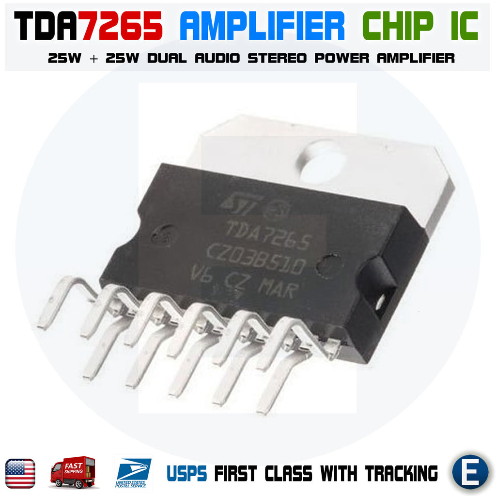TDA7265 25 + 25W Dual Stereo Audio Power Amplifier Chip IC TDA 7265 ST - eElectronicParts