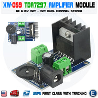 TDA7297 Audio Amplifier Board High Power 2x15W Two Channel Module HW-059 6-18V