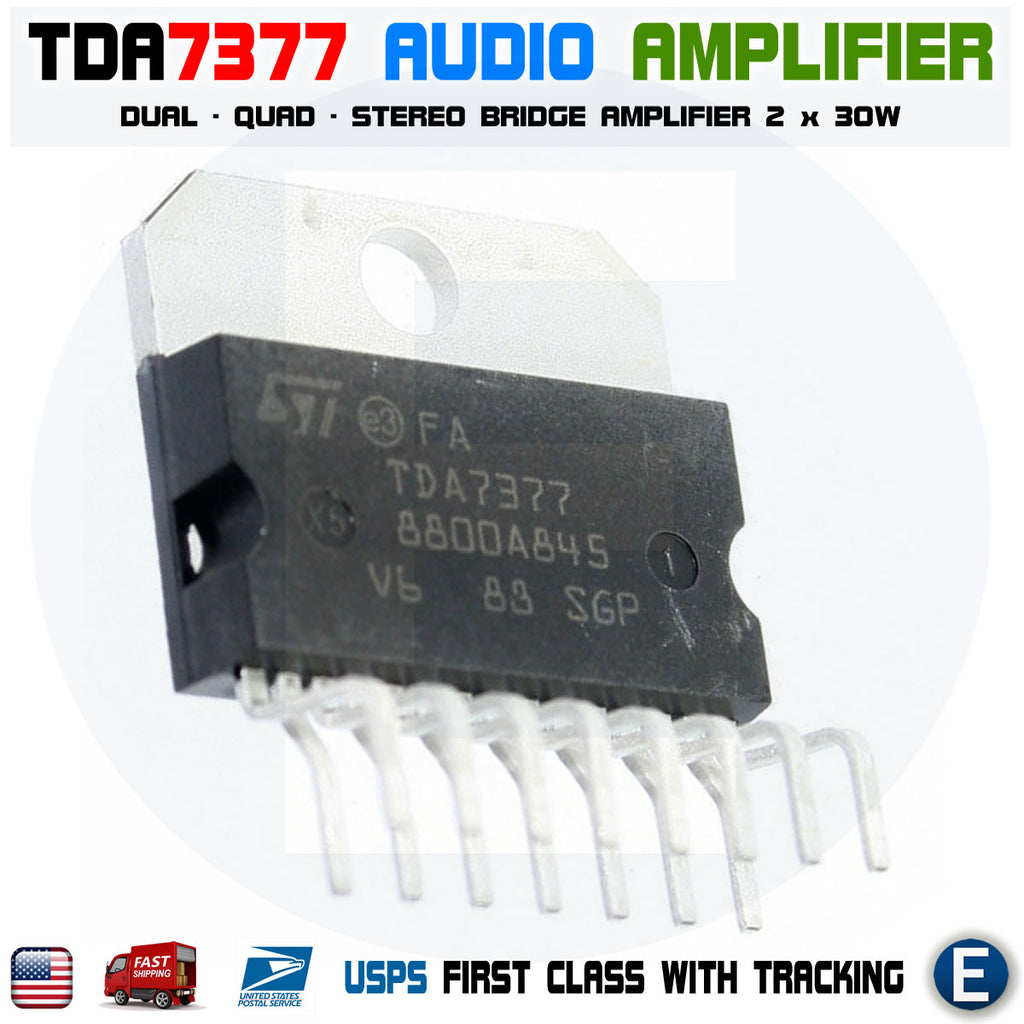 TDA7377 ST Dual/Quad Power Audio Amplifier ZIP15 IC Chip for Car Radio