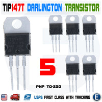 5pcs TIP147T Darlington Transistor PNP 100V 125W 10A TO-220 TIP147