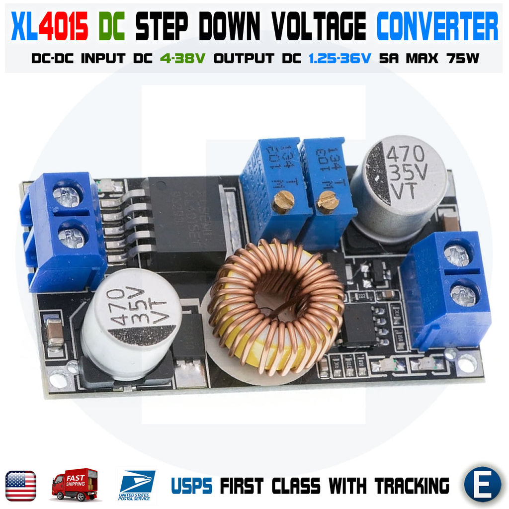 5pcs XL4015 5A DC Buck Step Down Voltage Converter Constant Current Power Original Module