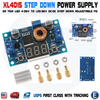 XL4015 5A High power 75W DC-DC adjustable step-down module+LED Voltmeter Power supply module - eElectronicParts