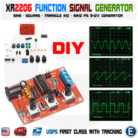 XR2206 Function Signal Generator DIY Kit Sine Output 1HZ-1MHZ